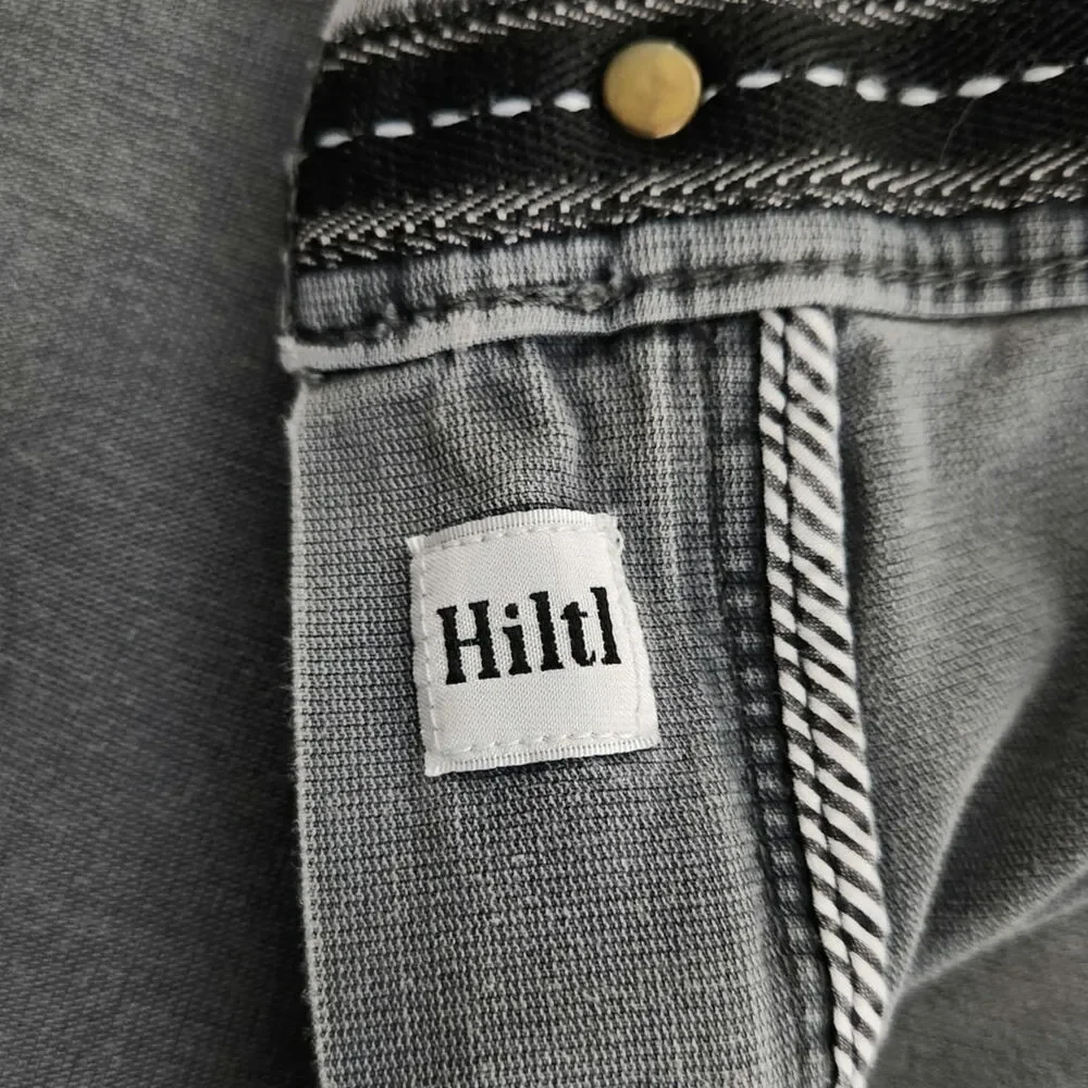 Hiltl Dude Men's Contemporary Fit Denim Straight Leg Jeans Gray Size 36/34 - Picture 10 of 12